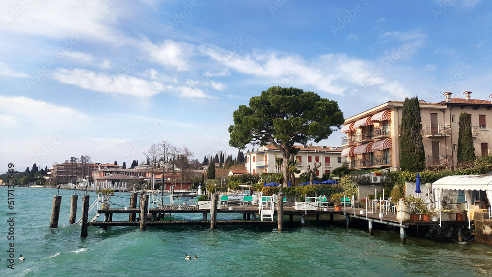 canal country mediterranean europe italy travel sirmione