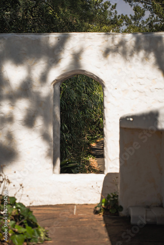 old house with a window