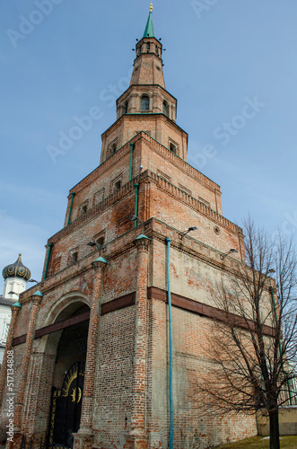 The Syuyumbike Tower in Kazan Kremlin Republic of Tatarstan Russia photo