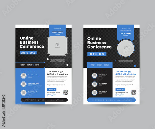 Business Conference Flyer Layout Creative Corporate Business Conference Flyer set Brochure Template Design, abstract business flyer, vector template design. Brochure design, cover, annual report, post