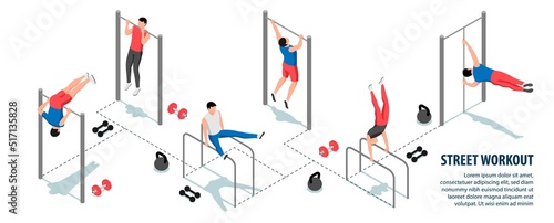 Isometric Workout Infographics