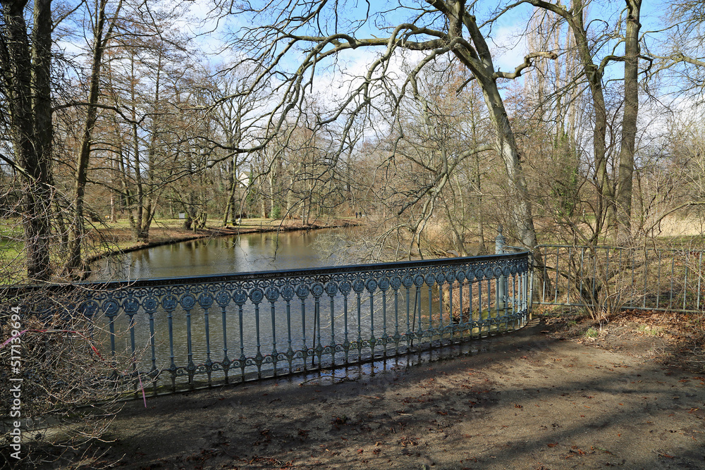 The bridge over Spree - Charlottenburg Park, Berlin, Germany The bridge over Spree - Charlottenburg Park, Berlin, Germany