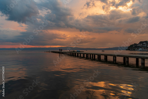 sunset at the pier