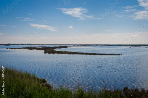 paesaggio della laguna nord di Venezia visto dalla Via Postumia  cammino che parte da Aquileia e arriva a Genova