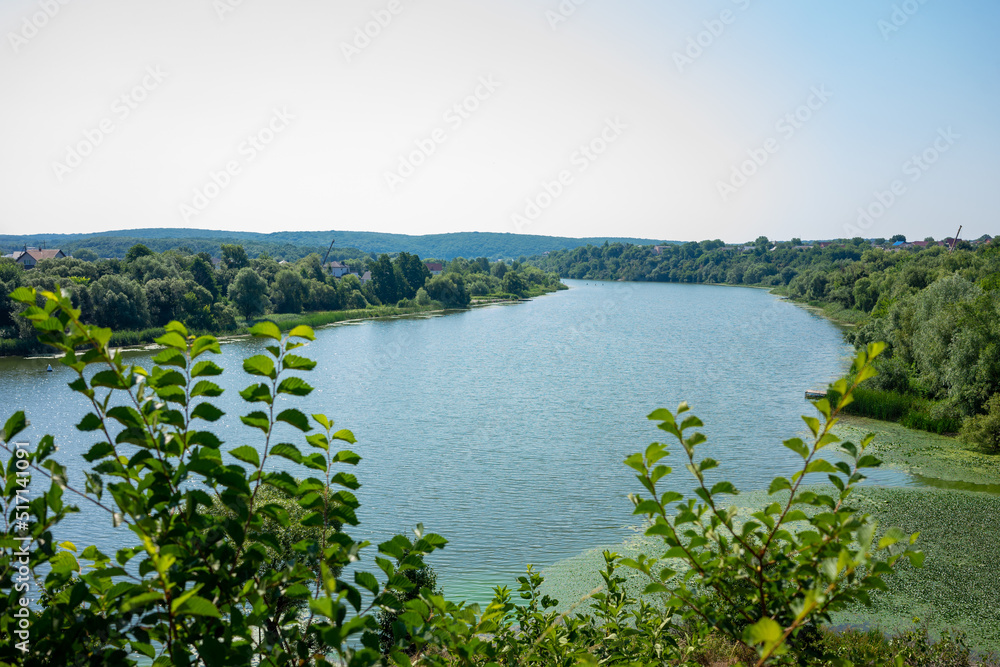 The view of the South Bug River. Ukraine, Vinnytsia