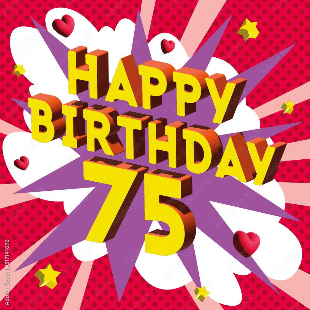 Carte Joyeux Anniversaire 75 ans 2023 4 Carte Joyeux Anniversaire 75 ans 2023 4
