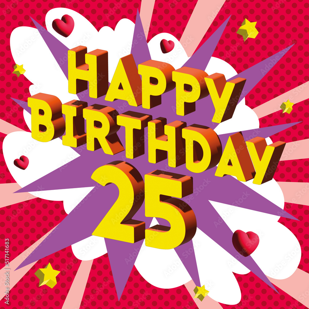 Carte Joyeux Anniversaire 25 ans 2023 4 Carte Joyeux Anniversaire 25 ans 2023 4