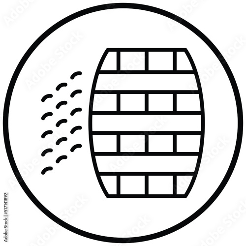 Barrel Leak Icon Style