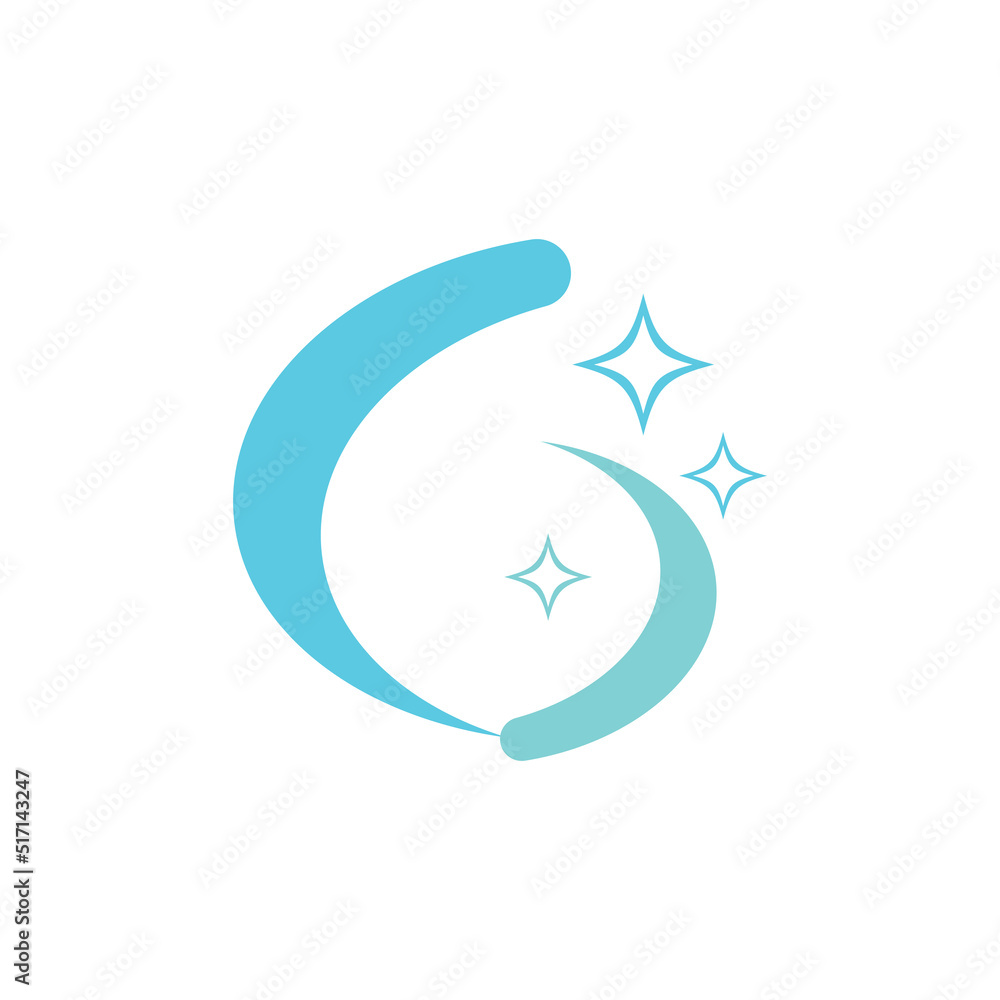 cleaning clean service logo icon vector template