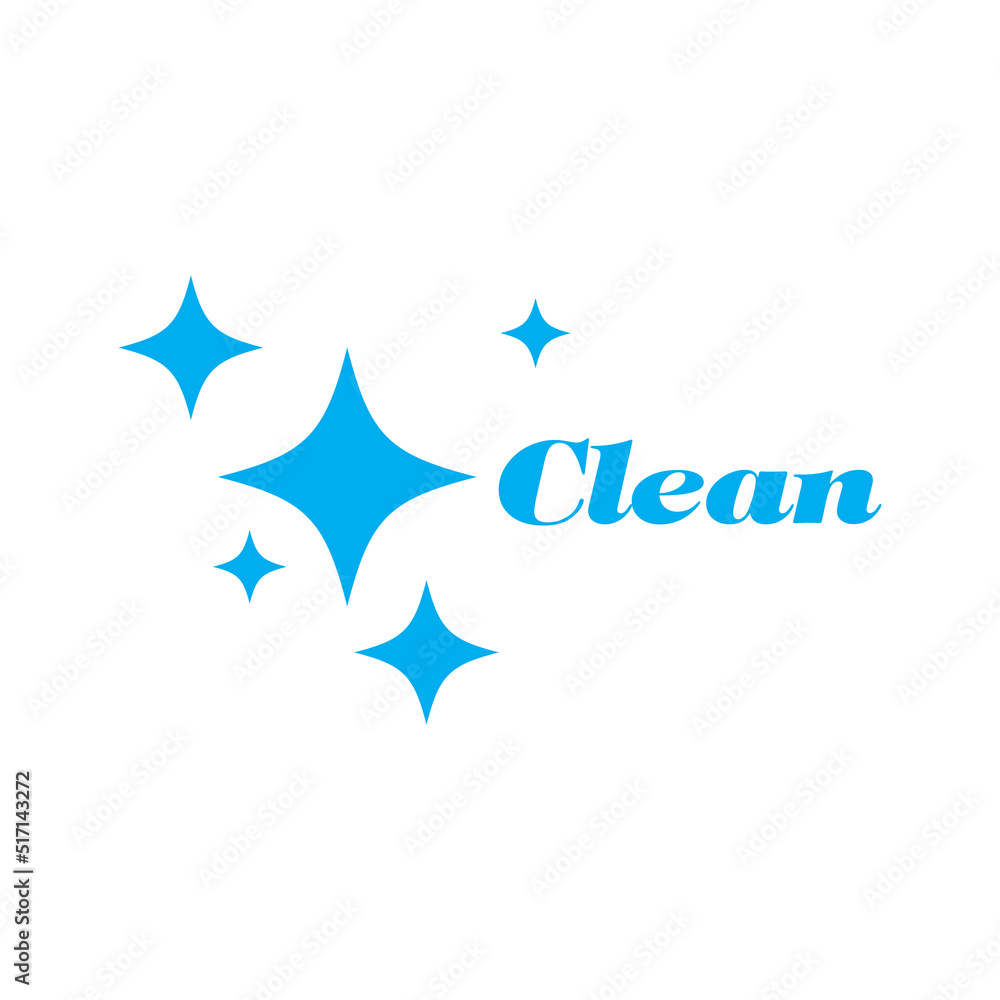 Obraz premium cleaning clean service logo icon vector template
