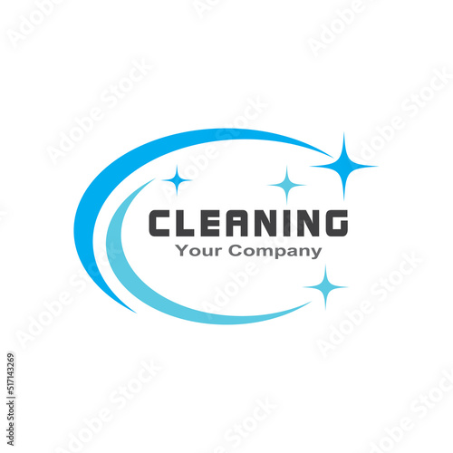 cleaning clean service logo icon vector template