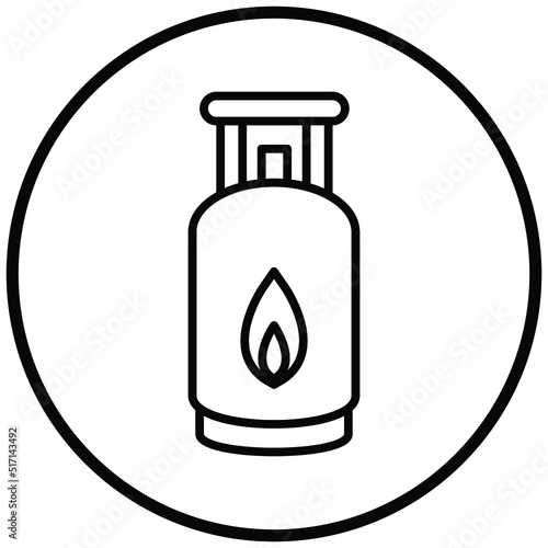 Gas Cylinders Icon Style