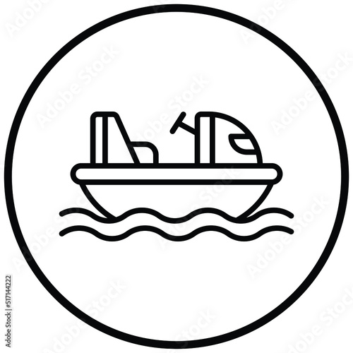 Bumper Boats Icon Style