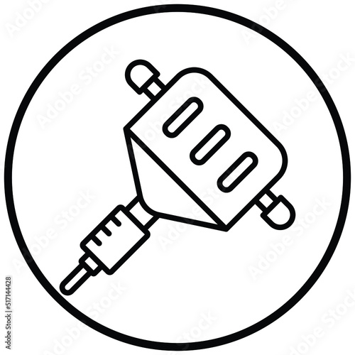 Drain Auger Icon Style