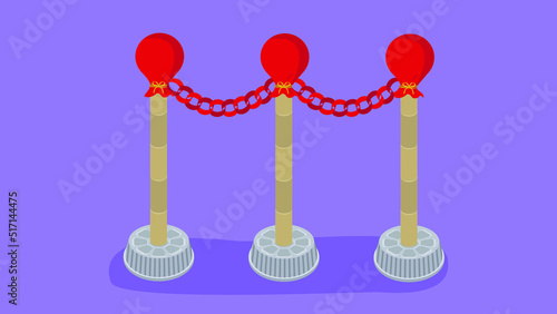 Decorative barrier bollards for events
