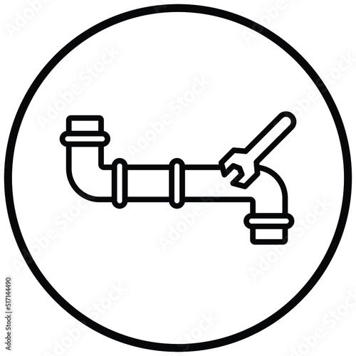 Pipe Fixing Icon Style