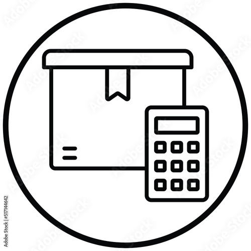 Delivery Costs Calculator Icon Style