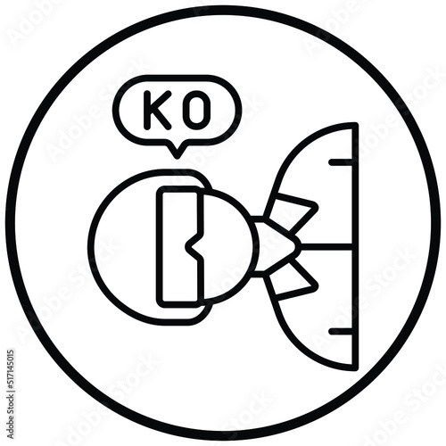 Knocked Out Icon Style