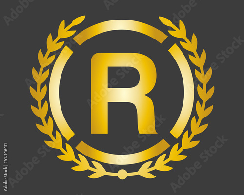 R Luxury Logo template in vector for Restaurant, Royalty, Boutique, Cafe, Hotel, Heraldic, Jewelry, Fashion and other vector illustration