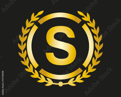 S Luxury Logo template in vector for Restaurant, Royalty, Boutique, Cafe, Hotel, Heraldic, Jewelry, Fashion and other vector illustration