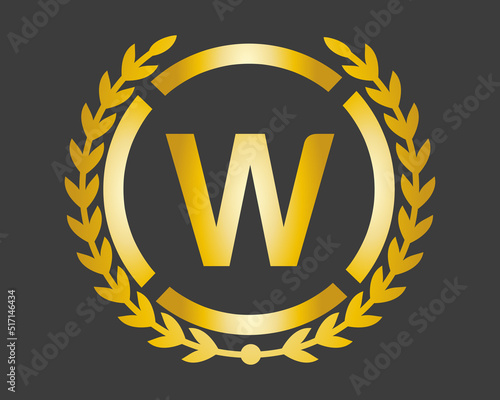 W Luxury Logo template in vector for Restaurant, Royalty, Boutique, Cafe, Hotel, Heraldic, Jewelry, Fashion and other vector illustration