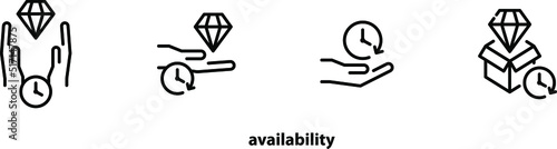 Availability icon , vector illustration
