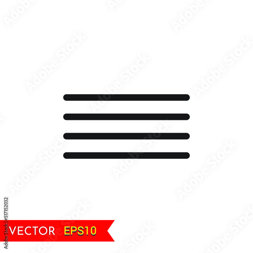 Justify left Alignment transparent background icon animation