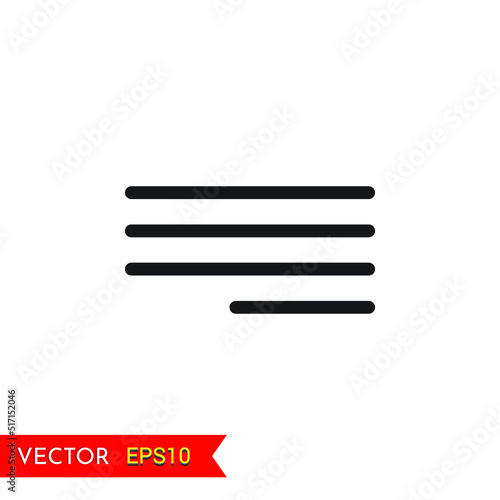 Right Justify Alignment transparent background icon animation