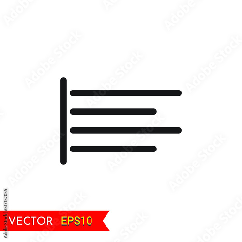 Left Alignment Round transparent background icon animation