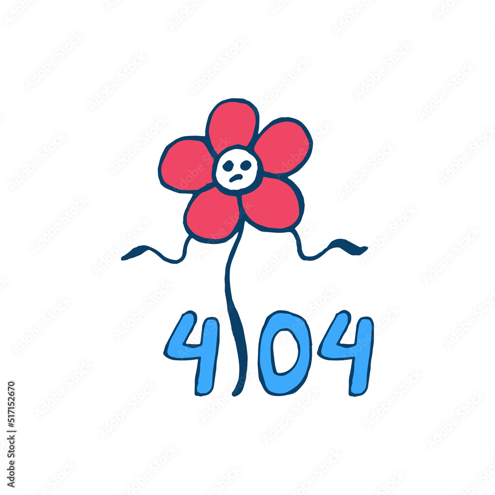 404, error, page, flowers, oops, hand drawn, red blue, not found, system, updates, downloads, operations, installers, vector illustration of modern character design. For web 404, error, page, flowers, oops, hand drawn, red blue, not found, system, updates, downloads, operations, installers, vector illustration of modern character design. For web