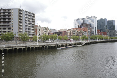 Urbanscape in the city of Bilbao