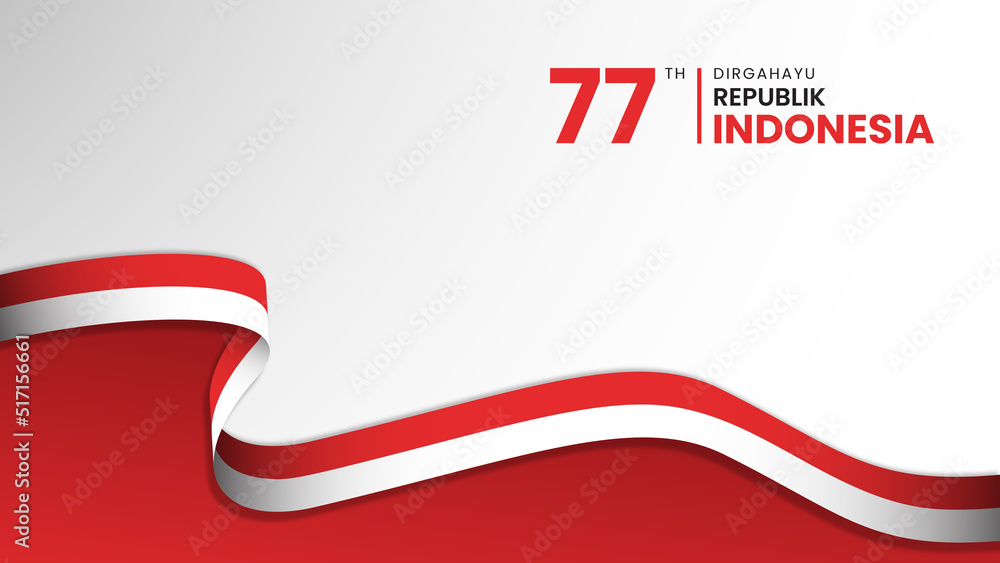 17 Agustus 77 th Indonesian Independence Day Background Empty Space 17 Agustus 77 th Indonesian Independence Day Background Empty Space