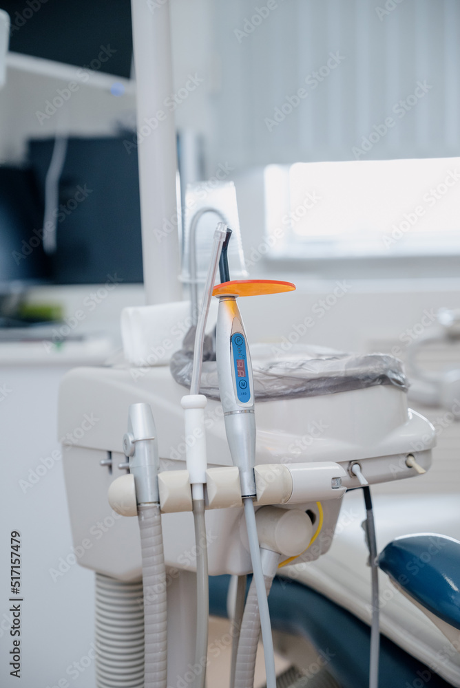 Interior of the office of patients reception with dental equipment in the dental clinic. Interior of the office of patients reception with dental equipment in the dental clinic.