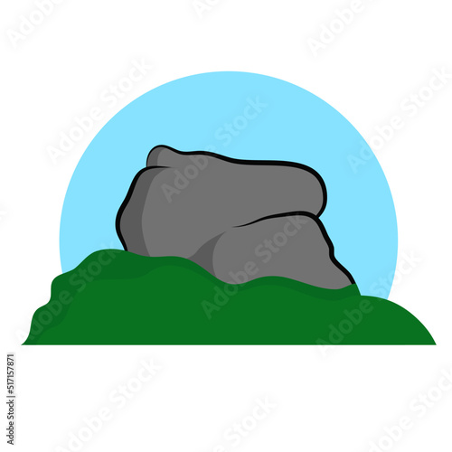 Sigiriya Rock Fortress vector illustration