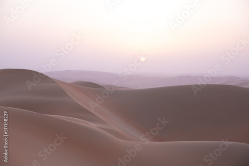 Quintessential desert landscape during sunrise hours. © Kertu