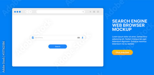 Web browser, internet browser search engine. Search bar for ui ux design and web site. Search address and navigation bar icon. Collection of search form templates for websites