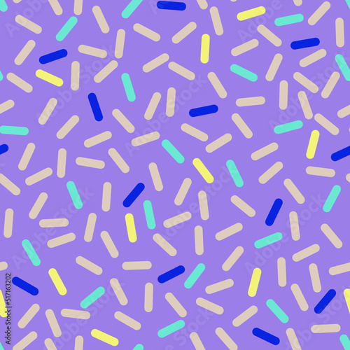 Sprinkle Fun Confetti Vector Seamless Pattern