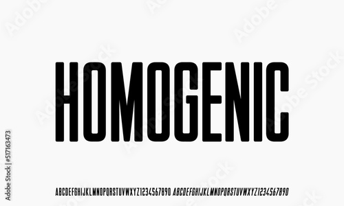Modern Font Condensed. Uppercase Number Regular and Italic. Typography urban style alphabet for fashion, sport, technology, digital, movie, logo design, vector illustration 