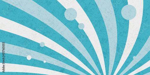 Background with abstract turquoise rays. Vector background.