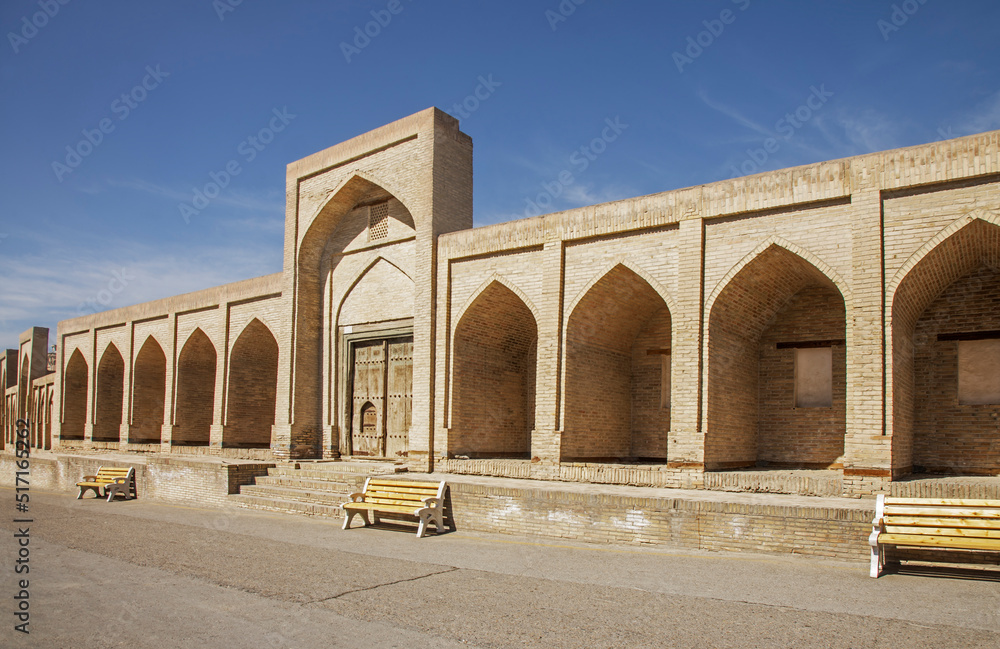 Fathullojon caravanserai in Bukhara. Uzbekistan