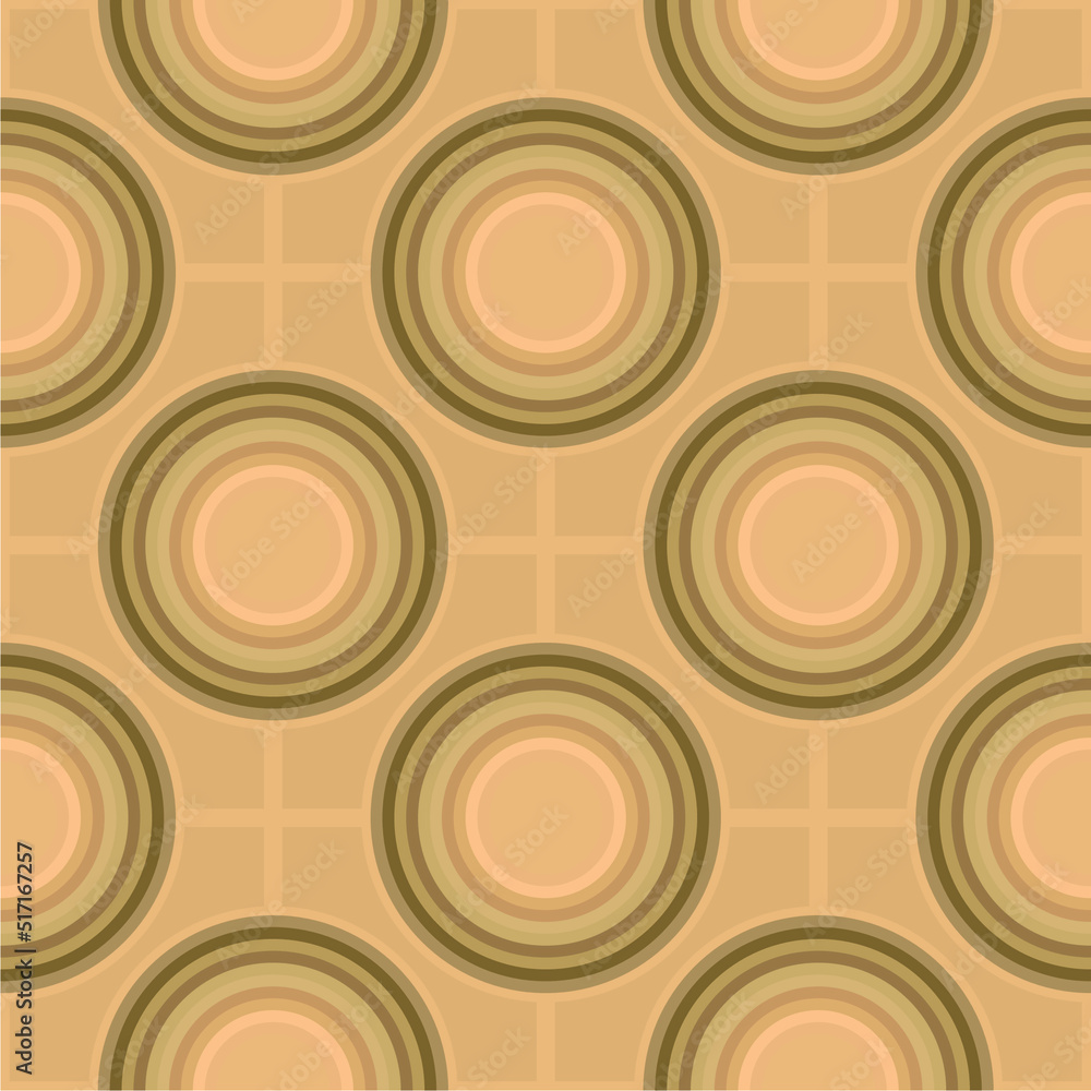 Fototapeta premium abstract ethnic geometric motifs with emboss circle flat vector tile