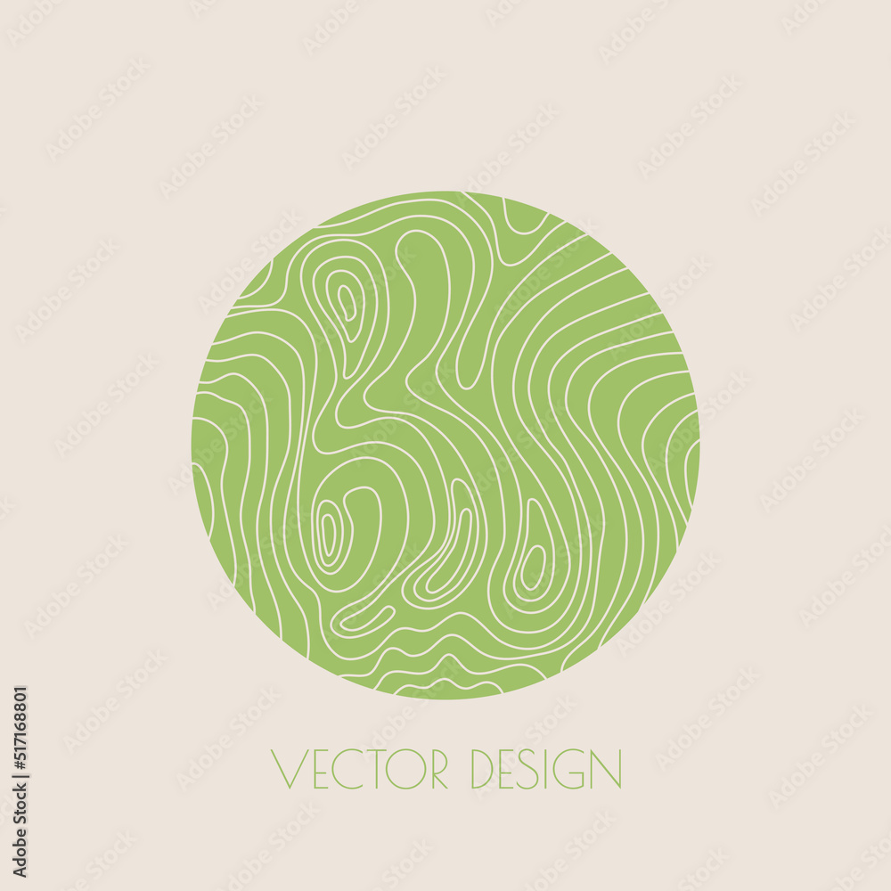 Round modern minimal logo Round modern minimal logo
