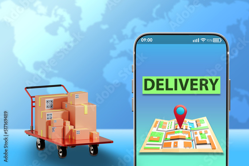 Phone courier. Word deliver...