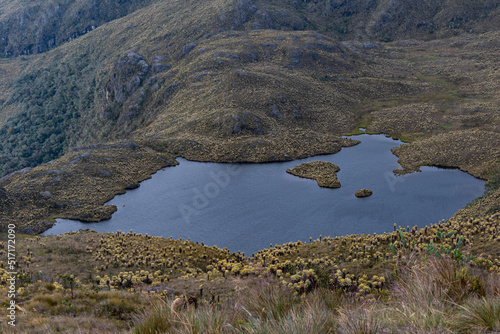 Lake in the colombian mountains