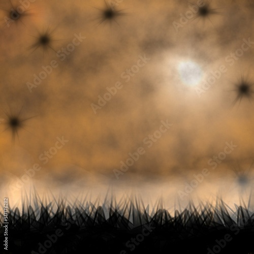 halloween scary night sky and outdoor background