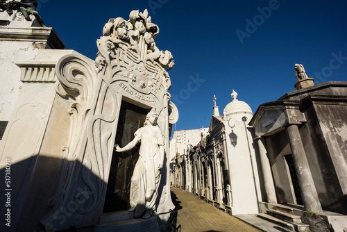 cementerio de la Recoleta , diseñado por el francés Prosper Catelin, por iniciativa del presidente Bernardino Rivadavia, inaugurado en 1822.Buenos Aires, republica Argentina, cono sur, South America photo