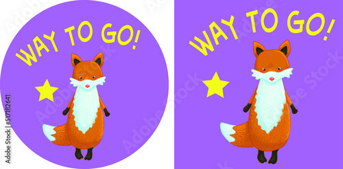 Reward children stickers collection with cure animals. Teachers award badges with funny animals. Labels for a chore chart. Vector illustration.