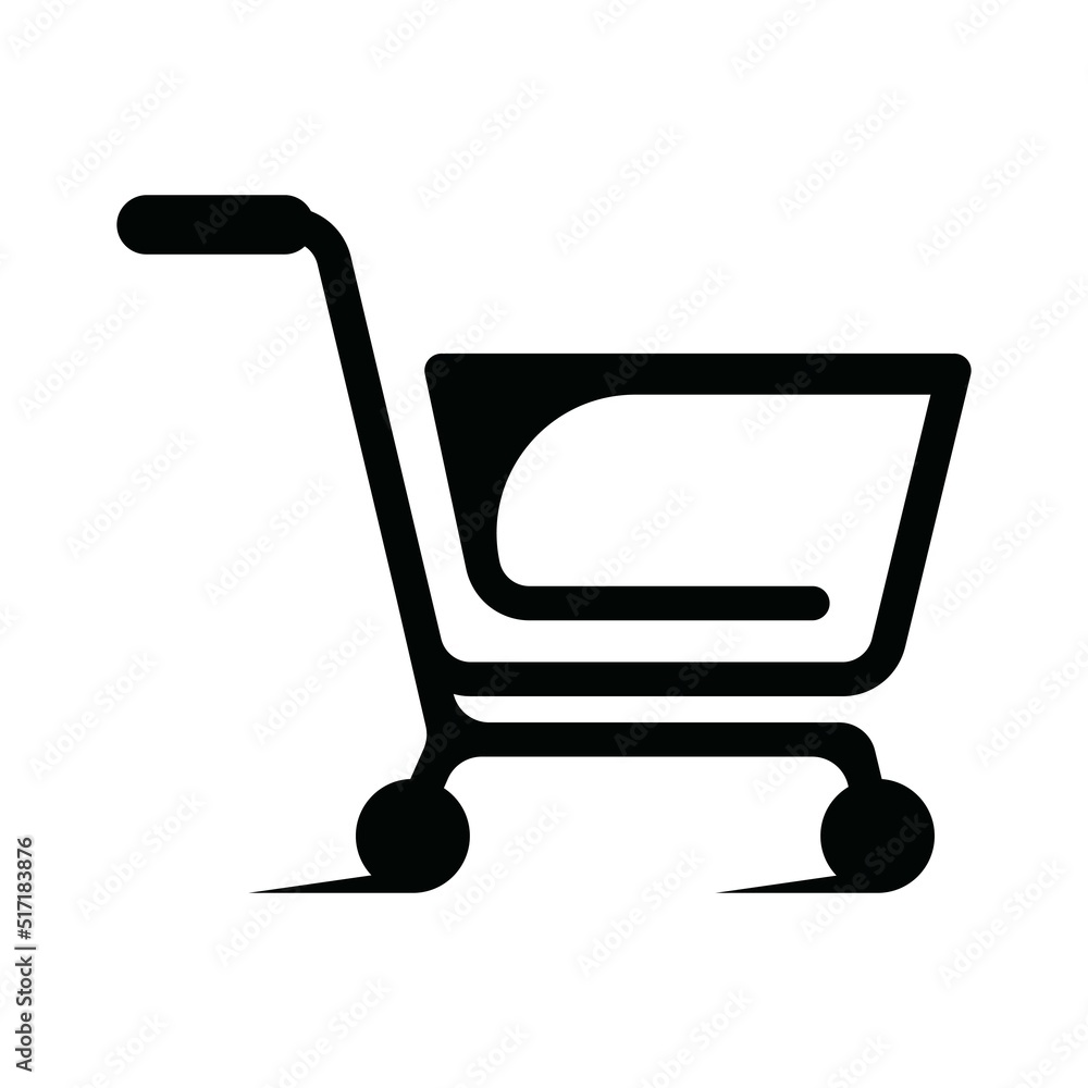 shopping cart icon on white background suitable for shopping symbol shopping cart icon on white background suitable for shopping symbol