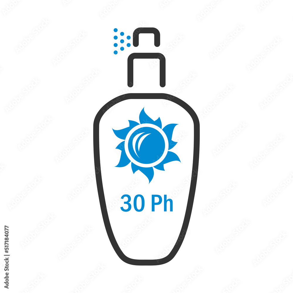Obraz premium Icon Of Sun Protection Spray