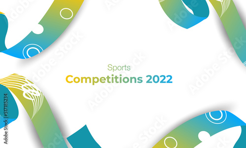 Sporting Competitions 2022. Sports Background. Vector